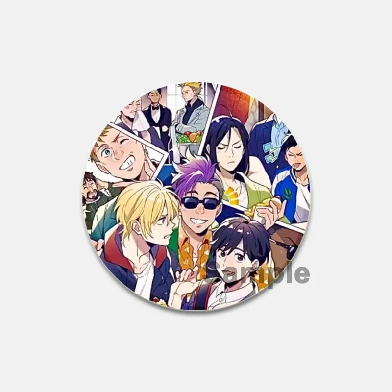New Cute Anime Banana Fish Acrylic Lapel Pins Cartoon Cosplay Epoxy Badges Handmade Comic Figure  Brooches for Women Fans Gifts images - 6
