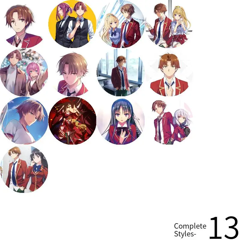 Ayanokouji Kiyotaka Youkoso аниме персонаж игры мягкая кнопка значок брошь якорь