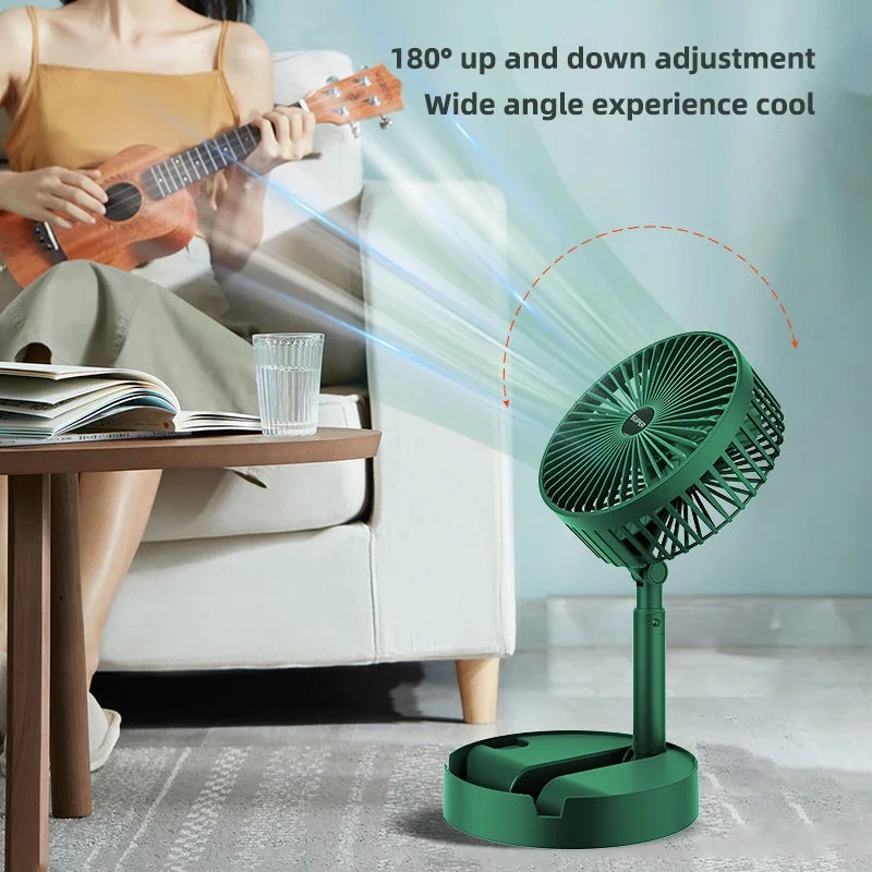 Rechargeable Desk Fan Electric Fan Portable Fan Small Folding Fan For Office Home enlarge