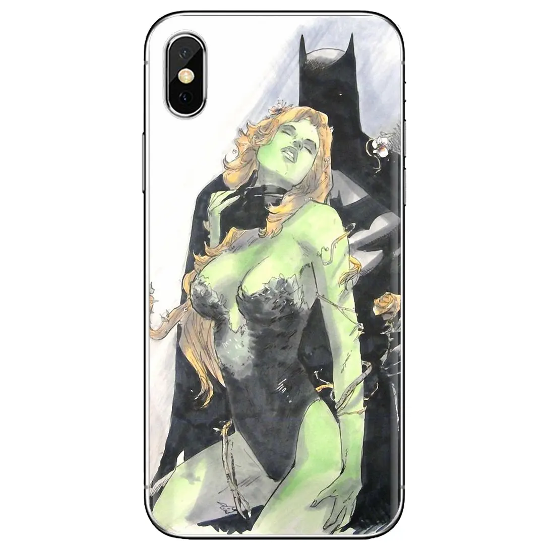 Ядовитый плющ Бэтмен супергерой для iPhone 10 11 12 13 Mini Pro 4S SE 5C 6 6S 7 8 X XR XS Plus Max 2020 мягкий