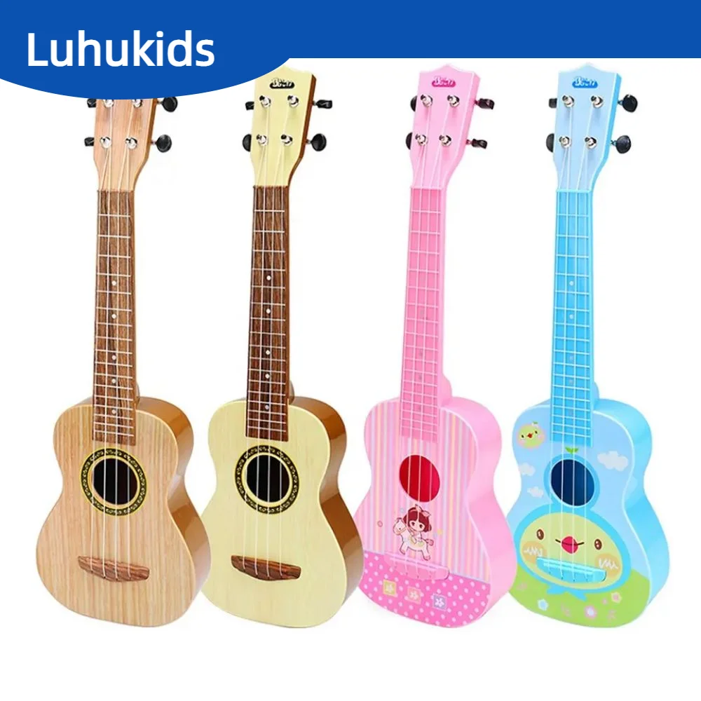 Ukulele Baby Children's Small Guitar Vocal Toys Can Play Simulation Sound Suitable For Beginner Boys and Girls