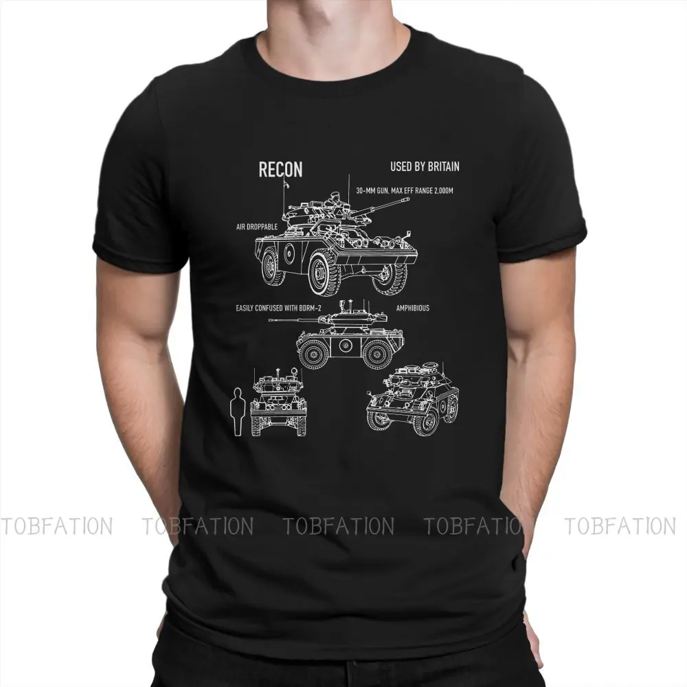 

Battlefield Military Shooting Game TShirts British Army FV 721 Fox Combat Vehicle Reconnaissance Personalize T Shirt