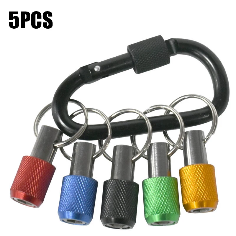 

5PCS Aluminum Alloy Key Extension Rod Self-locking Screwdriver Socket Extended Hexagonal Handle Quick-change Extension Rod Tool
