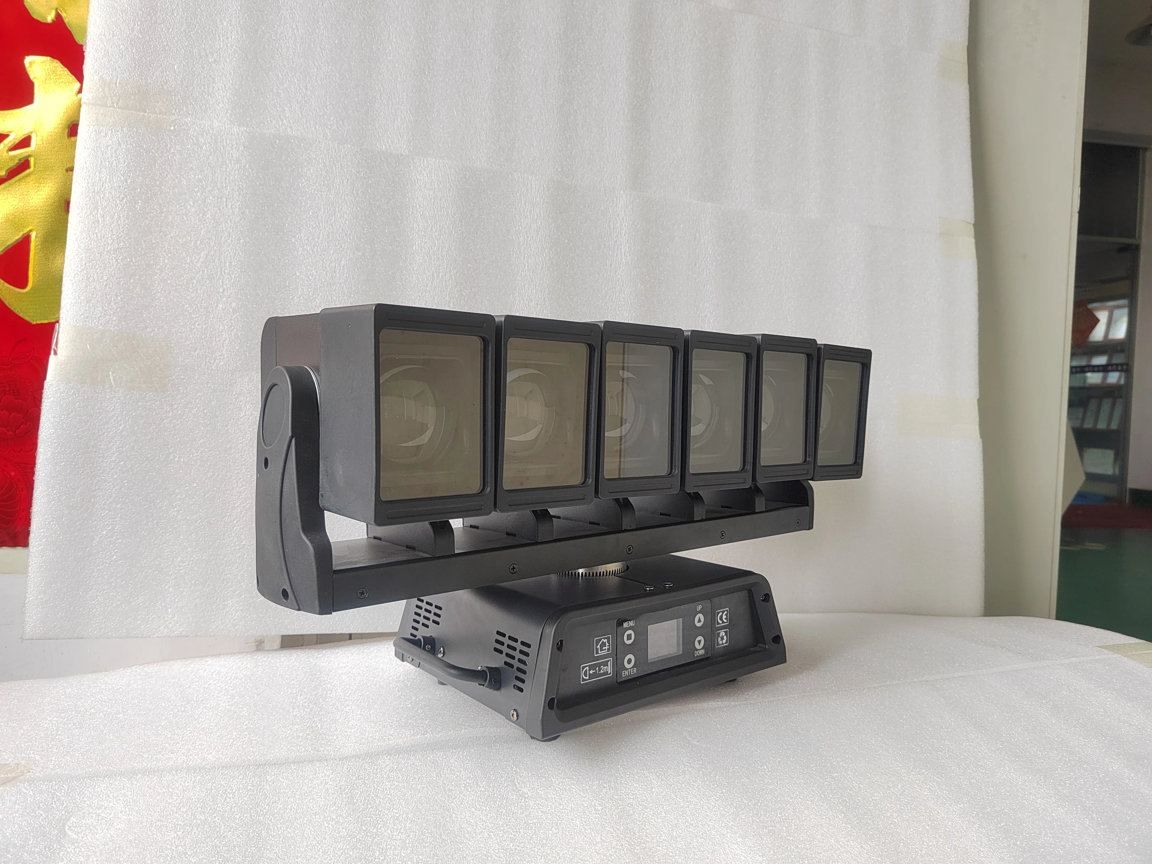 Светодиодная световая панель 6x60W RGB с движущейся головкой, DMX512, IP33, для сцены, вечеринок, свадеб, концертов, живых выступлений, DJ, KTV (art.: 3920da559686a) - 3920da559686a