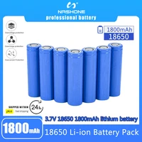 3 7v 18650 lithium battery 1800mah li ion rechargeable batteries 100 original full capacity for small fan flashlight