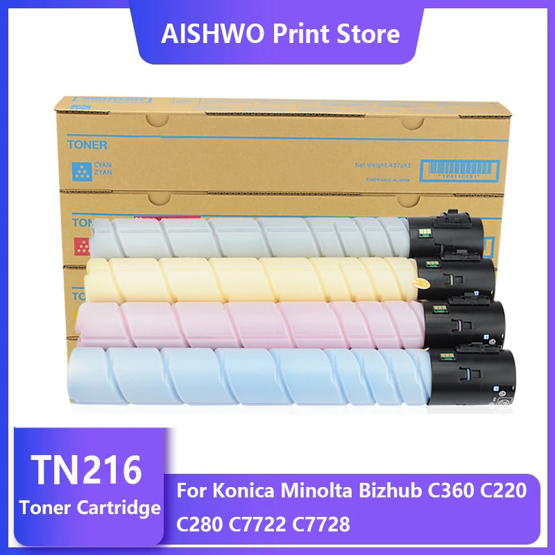 1pcs TN216 TN319 Toner Cartridge TN-216 TN-319 Compatible For Konica Minolta bizhub C220 C280 C360 Copier Printer