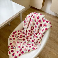 cartoon strawberry thicken bath towel skin friendly and highly absorbent face bath towel bathroom spa sauna towels for home