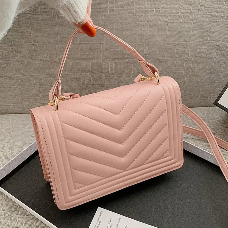 

2021 Luxury Brand Designer Women Chic Lattice Party Bag Shoulder Bags Pink White Small Flap Messenge Bag Lady Crossbody Handbags