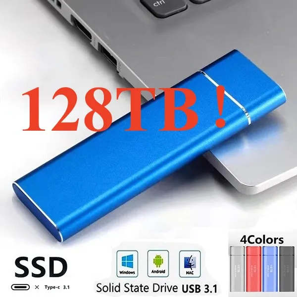 

High-speed M.2 SSD 2TB External Solid Hard Drive 4TB 8TB 16TB USB3.1 SATA SSD Portable SSD 32TB Hard Disk for Laptop Notebook