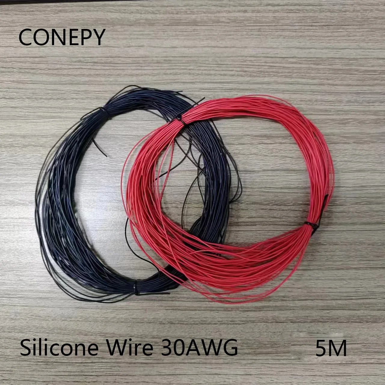 CONEPY черный/красный ультрамягкий термостойкий электронный провод 30AWG гибкий