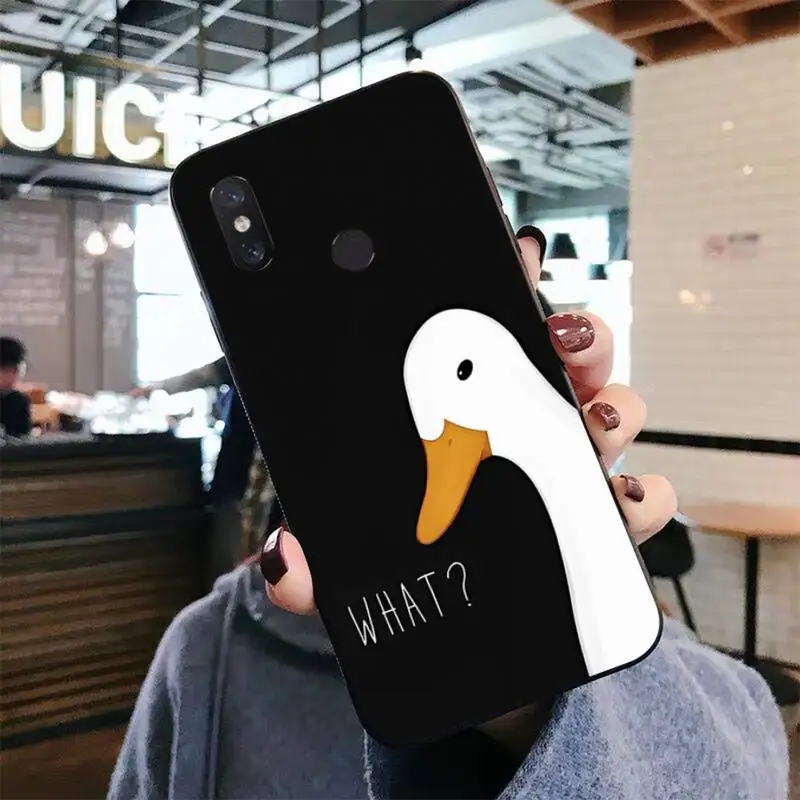 YNDFCNB Goose duck cute Phone Case For Xiaomi Mi 5X 8 9 10 11 12 lite pro 10T PocoX3pro PocoM3 Note 10 pro lite