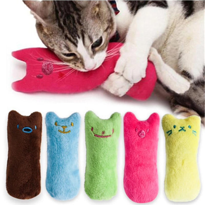 

Rustle Sound Catnip Toy Cats Products For Pets Cute Cat Interactive Toy Kitten Teeth Plush Thumb Pillow Pet Accessories