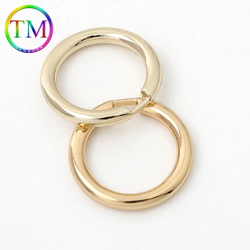 10-50Pcs Custom Metal O Ring Bag Belt Strap Buckles Die-Casting O Ring Buckle Dog Collar Webbing Clasp Diy Hardware Accessories