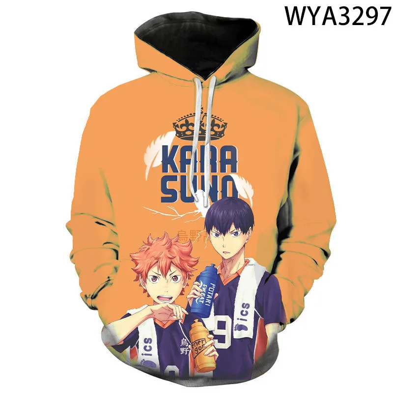 

Новинка Японское Аниме Haikyuu Hinata Shoyo 3D печать для мужчин женщин детей толстовки с длинным рукавом крутой мальчик девочка дети пуловер