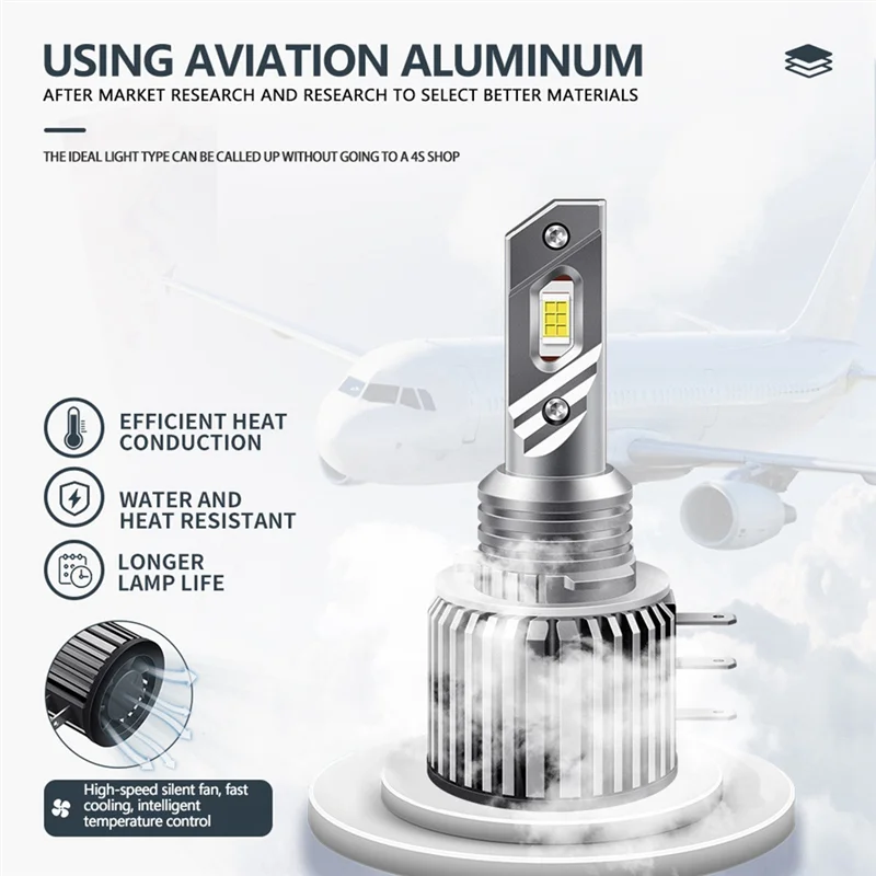 H15 светодиодные дневные ходовые огни автомобильные фары 20000LM 80 Вт для BMW-/Mercedes