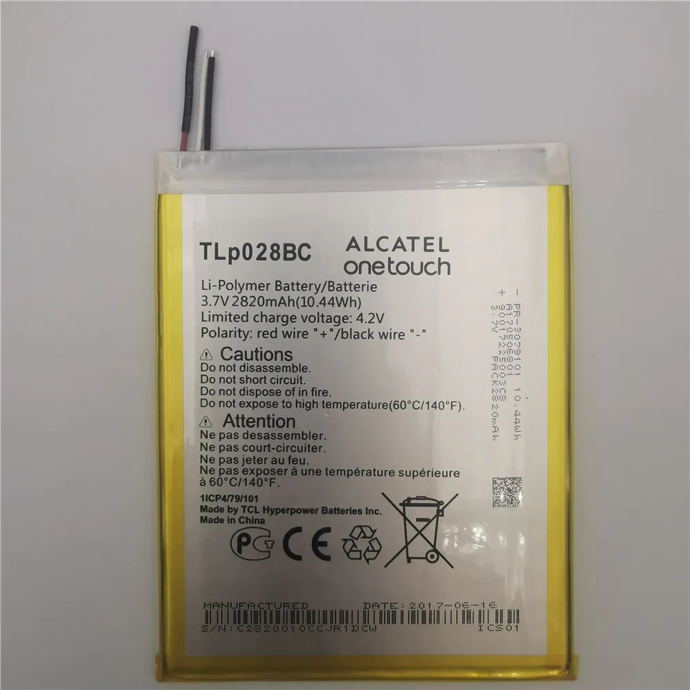 

Original Battery suitable for Alcatel TCL Mobile Alcatel tab pixe 3 with Battery Model TLp028BC/TLp028BD battery