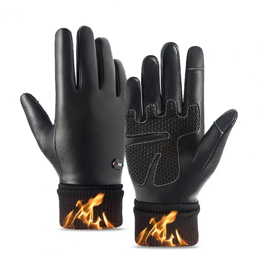 

1 Pair Motorcycle Gloves 2-Fingerless Lightweight Cold Resistant Bicycle Gloves for Going Out