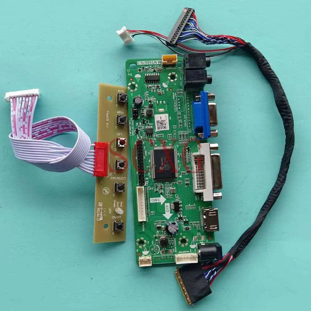 

LED LCD Monitor Controller Board Work With LP156WF1-TLB2 HDMI-Compatible VGA DVI 15.6" LVDS 40 Pins 1920*1080 Laptops 60Hz