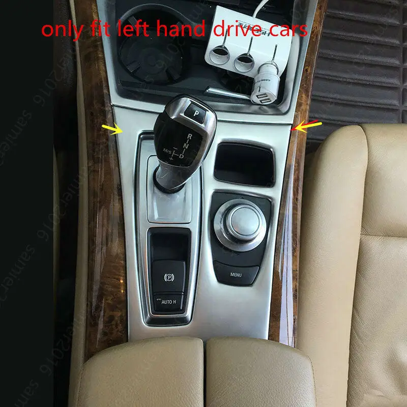 

For BMW X5 E70 2007 -2009 X6 E71 2008-2009 Steel Gear Shift Box Panel Cover Trim