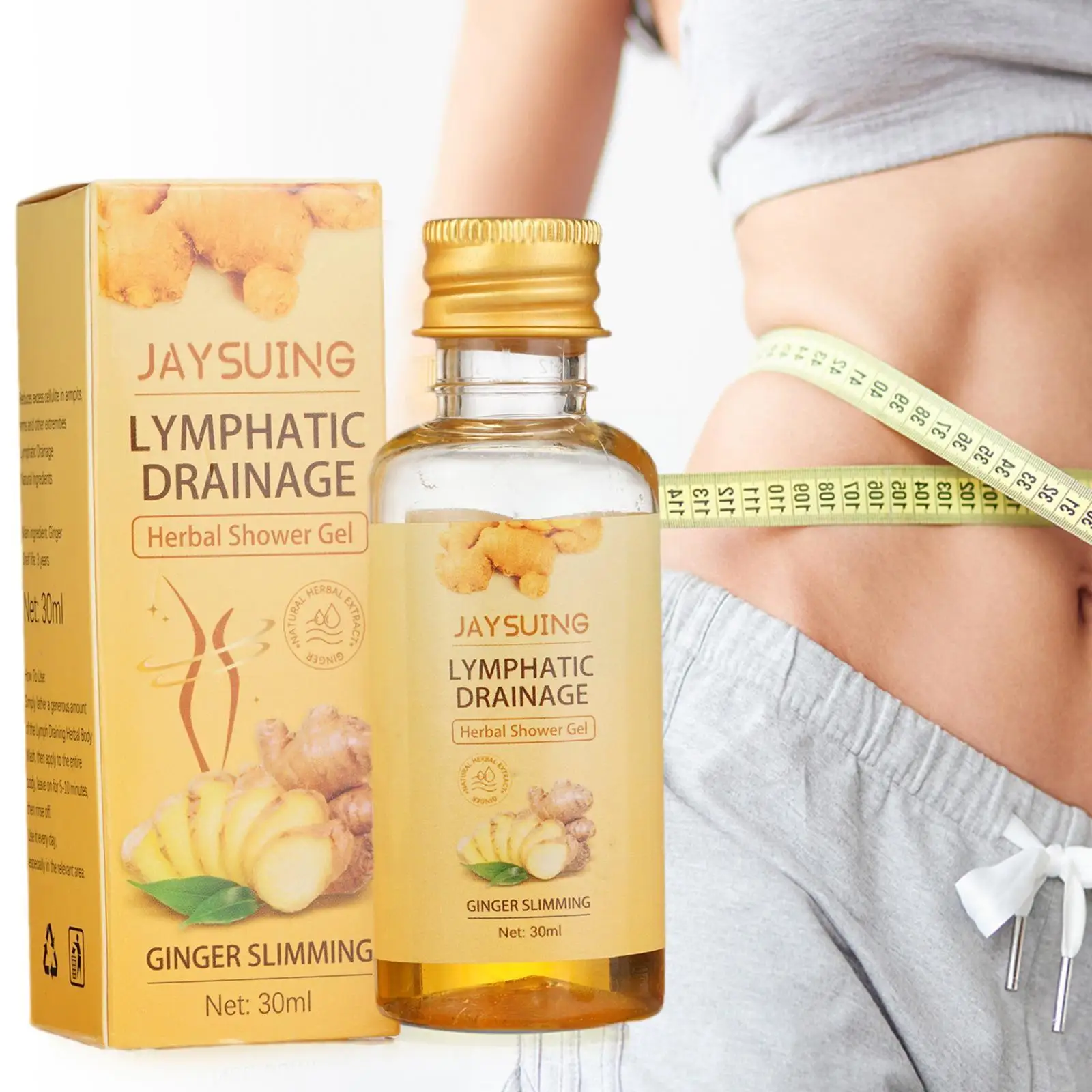 

Ginger Slimming Losing Weight Cellulite Remover Lymphatic Gel Firm Body Drainage Beauty Herbal Health Shower Care G8F6