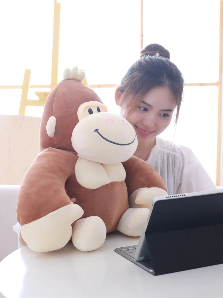 Детская милая плюшевая кукла-горилла размером 20 см и 35 Успокаивающая кукла