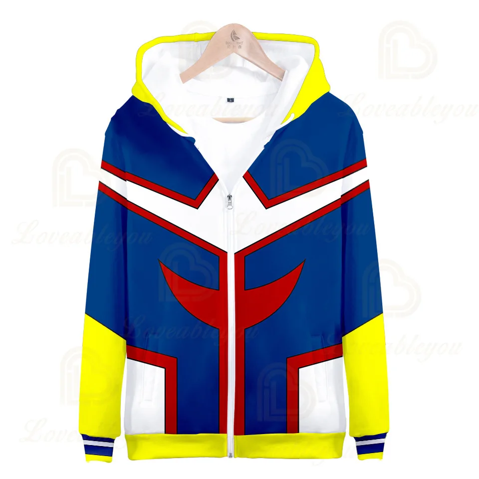 My Hero Academia 3D Hoodie Sweatshirts Uniform Men Women Pullover Hoodies School College Style Tops Outerwear Coat Outfit