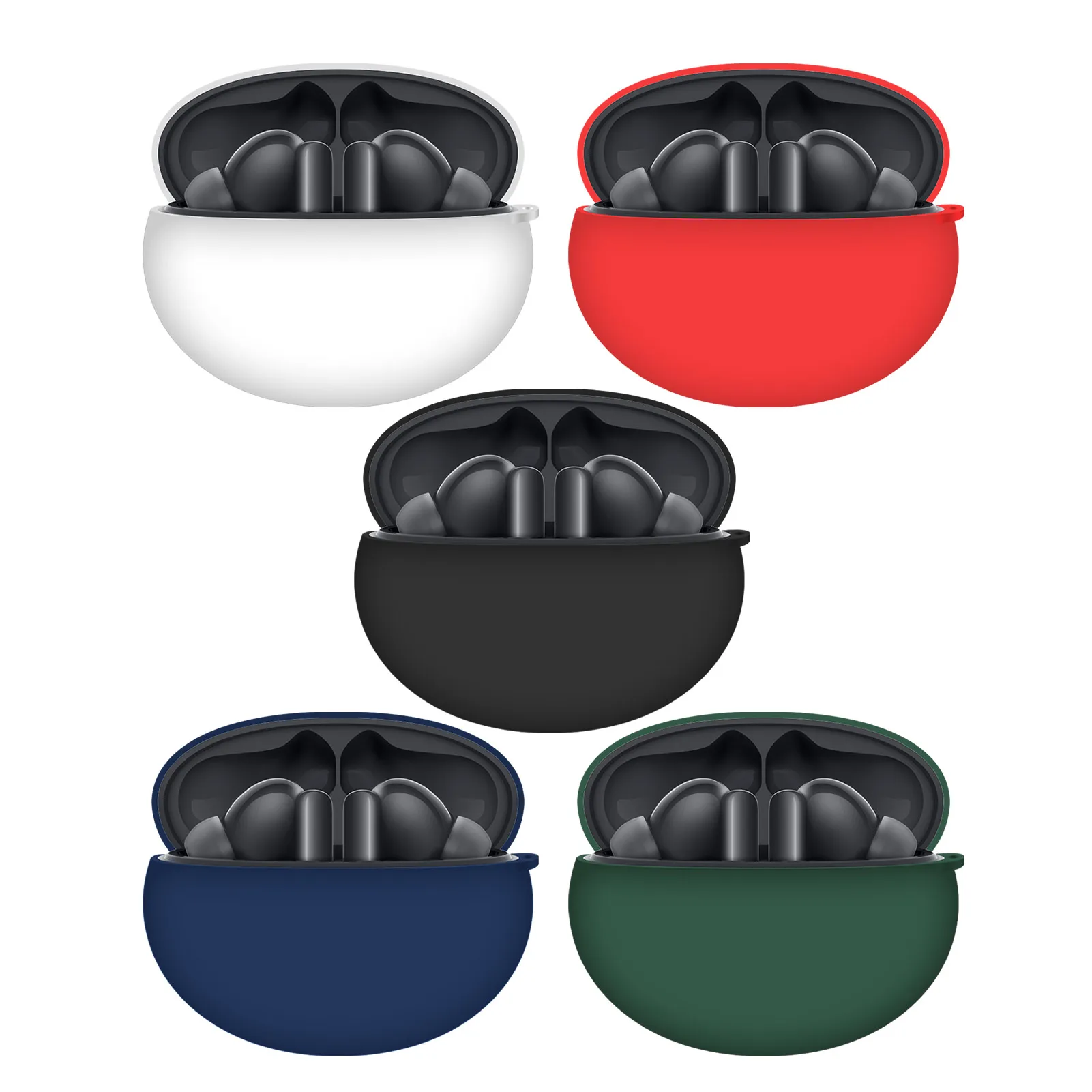 

Защитный чехол для наушников Huawei Freebuds5i с пряжкой, силиконовый чехол для наушников, противоударный защитный чехол