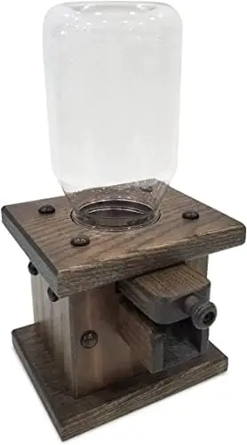 

Candy Dispenser - Amish Handmade Containers & Storage For Gummy Or Peanut- Wood Storage Gumball Machine For Skittles Or M&am
