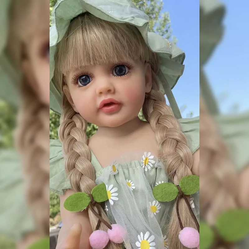 

55CM full body soft silicone vinyl Reborn Toddler Girl Betty Pretty Girl Princess lifelike Baby Doll Christmas Gift for Grils