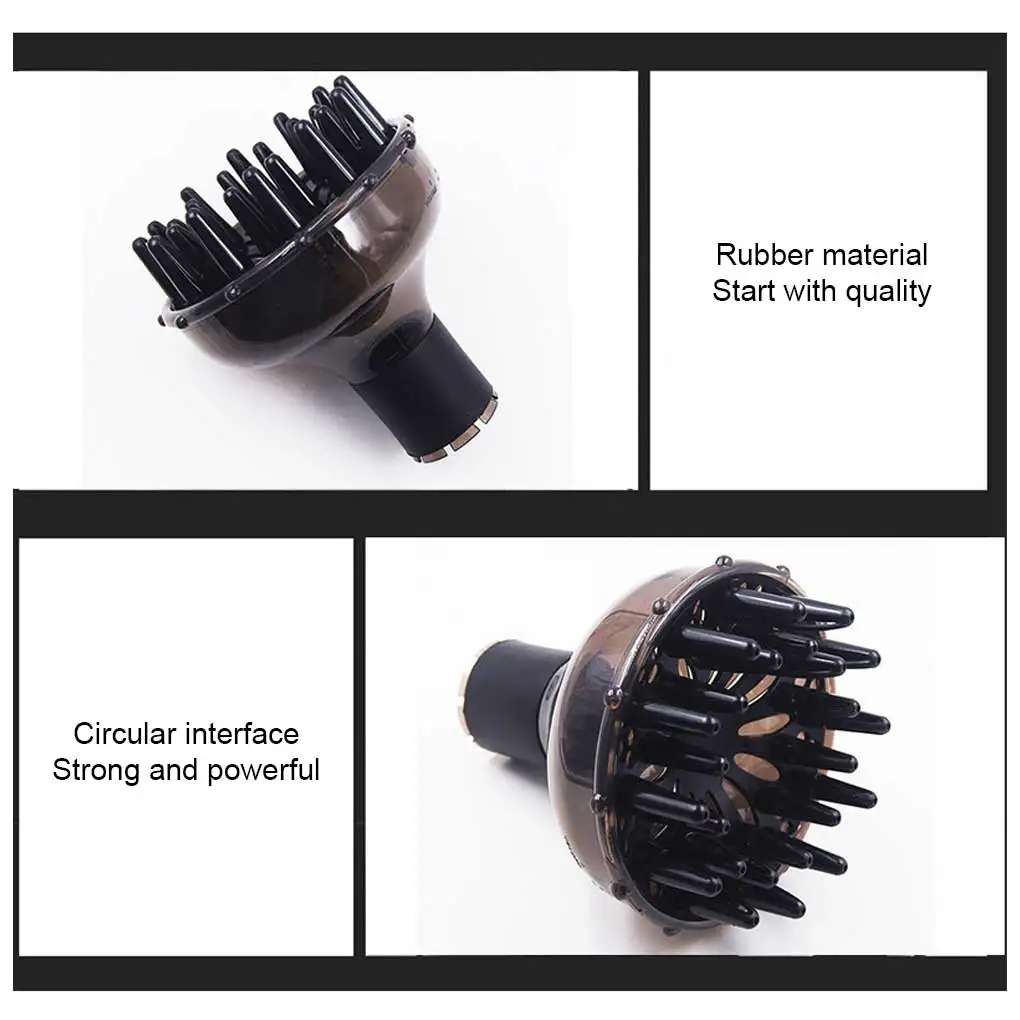 

Рассеиватель для волос из АБС-пластика, портативный регулируемый эргономичный стильный аксессуар для парикмахерской с широким горлом