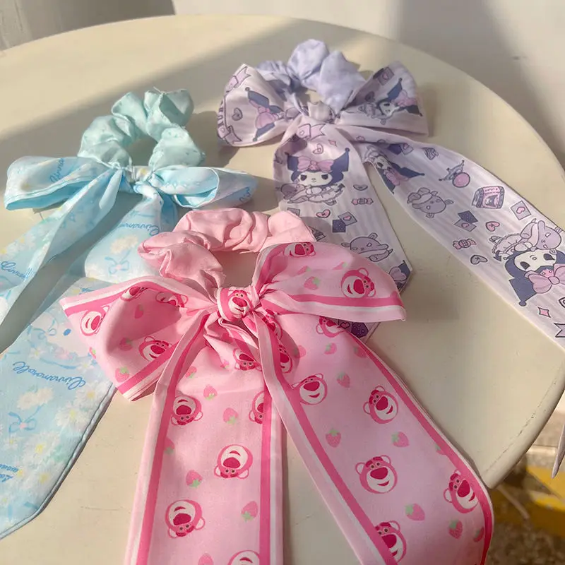 

Cute Cartoon Scarf Hair Tie Band Female Korean Girls' Headband Little Girl Long Streamer Braided Hair Accessories Rope Ties