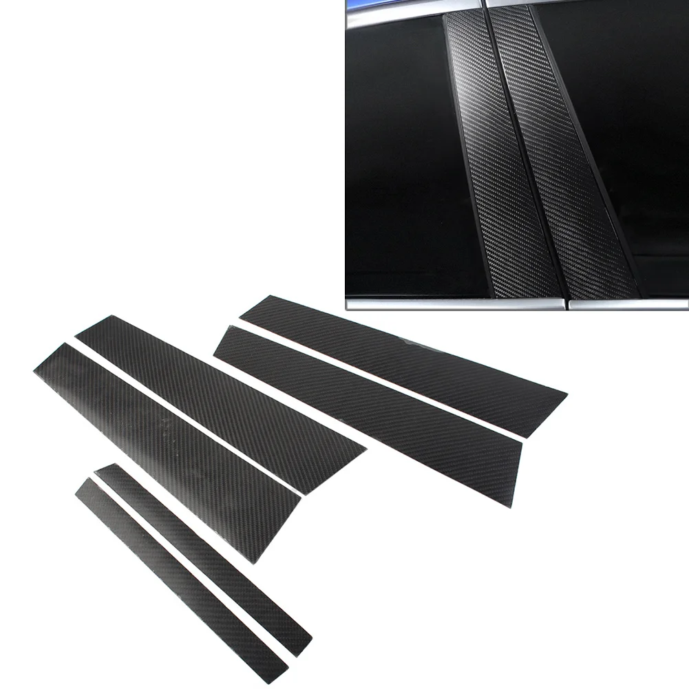 

6Pcs Car Door Window B Pillar Post Cover Trim For Mercedes Benz E Class E200L E260L E320L E400L 2017 2018 2019