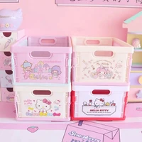 kawaii sanrio anime hello kitty cute kuromi my melody girly heart cinnamoroll cartoon home office storage box toy for girls