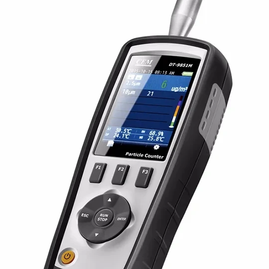 ЖК-дисплей Счетчик частиц воздуха в чистой комнате PM2 5 чистых помещениях DT-9851M
