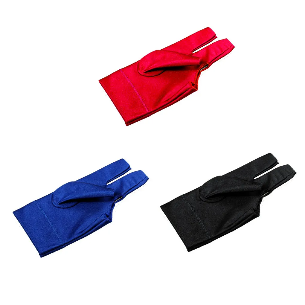 

3Pcs High-Elasticity Breathable Snooker Glove Spandex Fabrics Billiards Flexibility Three Fingers Left Gloves Fitness
