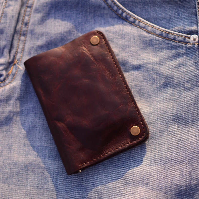 

Мужской кошелек, новинка, кожаный короткий стиль, интегрированная Сумка Для водительских прав, мужская кожаная куртка из воловьей кожи boom