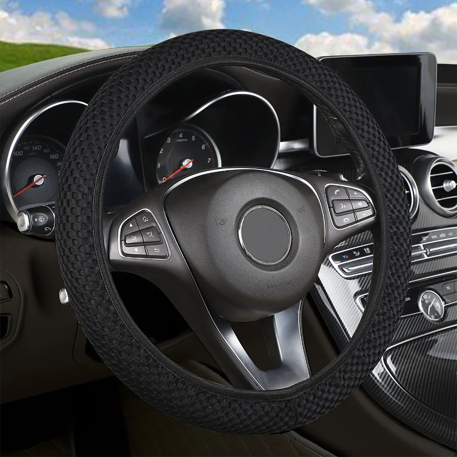 

Чехол на руль автомобиля, противоскользящий, прочная ткань, мягкое рулевое управление для skoda octavia a5 passat subaru