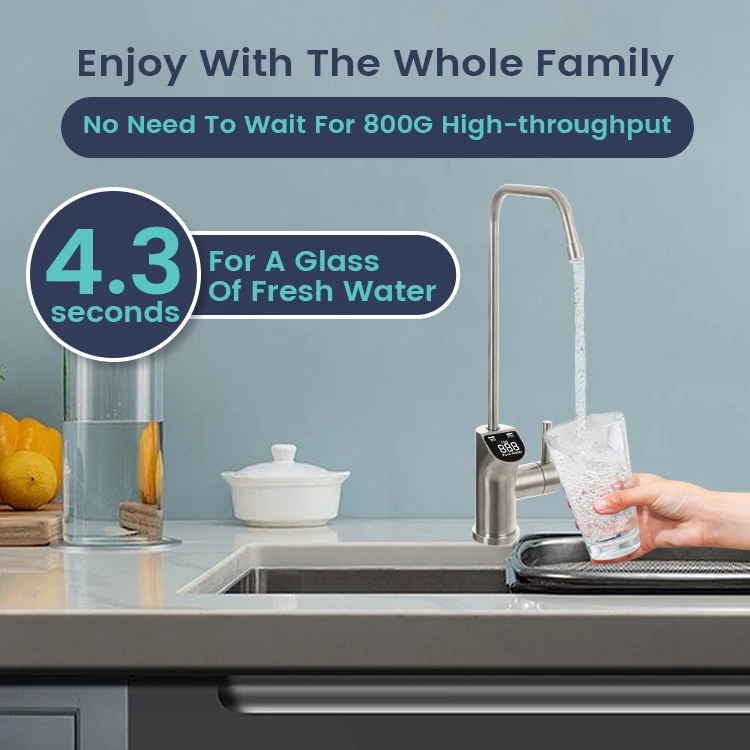 Оптовая продажа фильтр для воды 800GPD под раковину прямой питьевой тип система