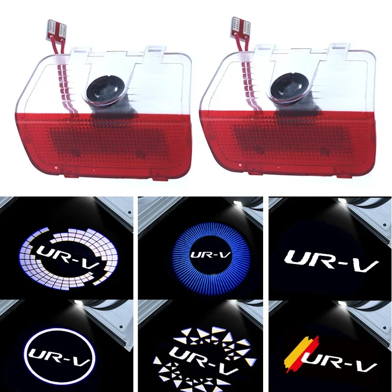 2 шт. Автомобильный светодиодный значок на дверь приветственный логотип