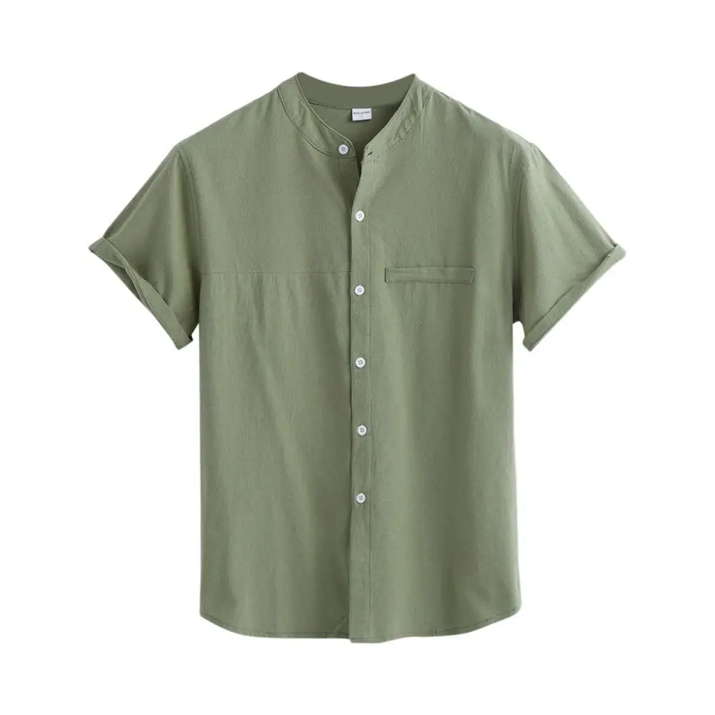 

Summer Shirt Chic Great Stitching Simple Loose Friendly to Skin Summer Top Daily Garment Summer Top Shirt