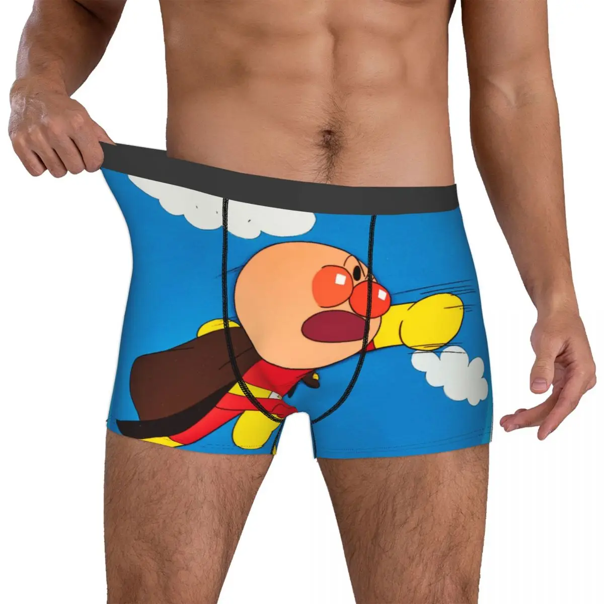 Fly мужские боксеры Anpanman Batakosan классическое аниме очень дышащие трусики