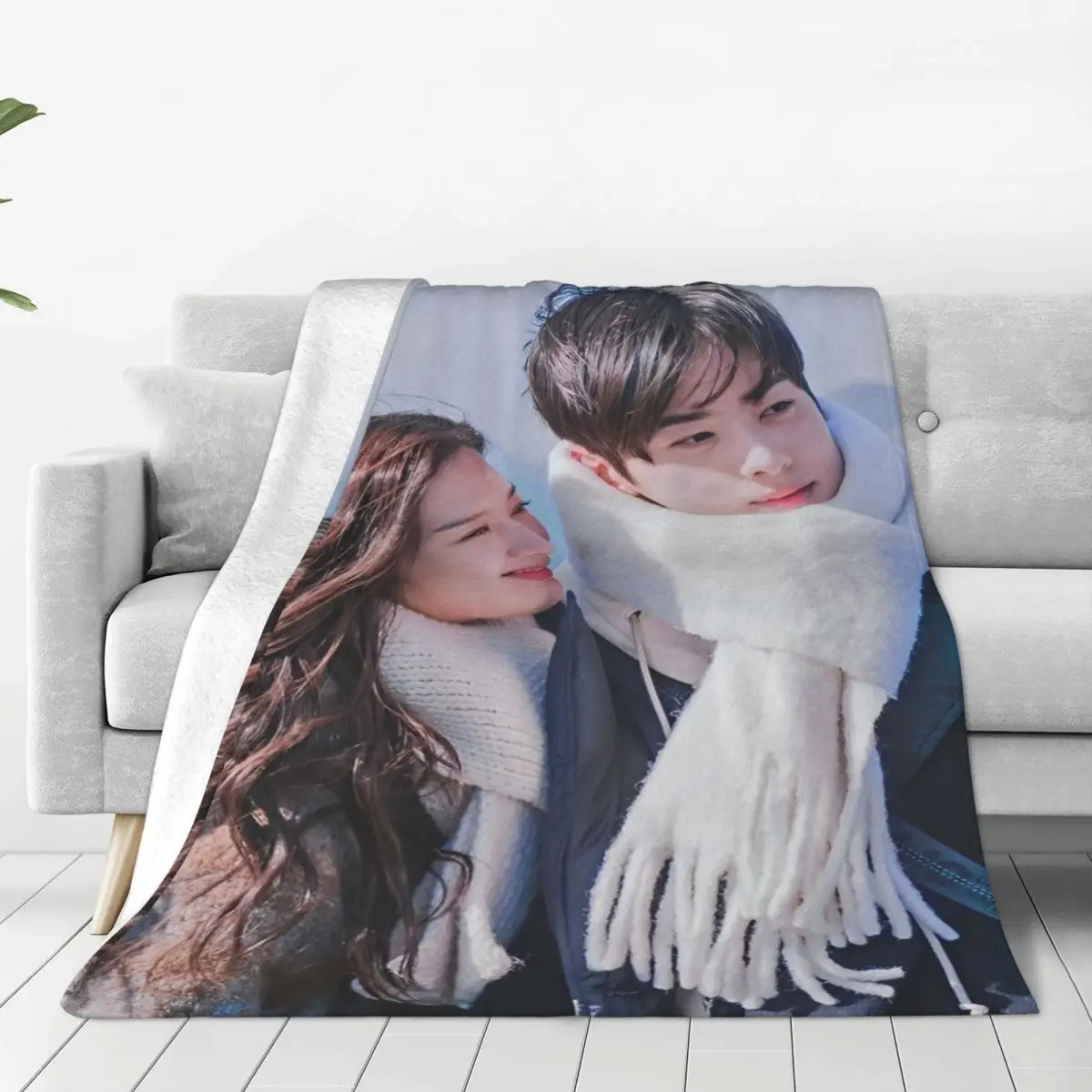 Фланелевое Одеяло с украшением настоящая красота