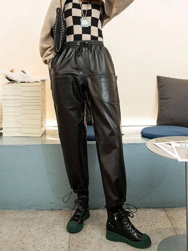 Рисунок 6 - Брюки-султанки женские из натуральной кожи