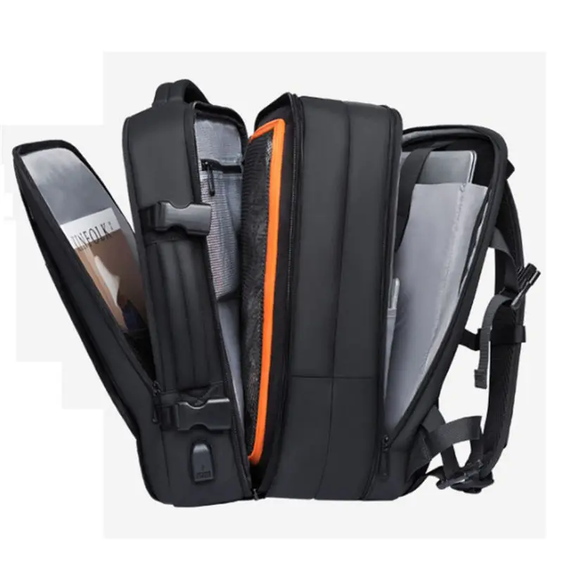 

Men Travel Backpack Business Large Aesthetic Backpacks Waterproof Expandable USB Bag Capacity 17.3 Laptop Travel Backpacking