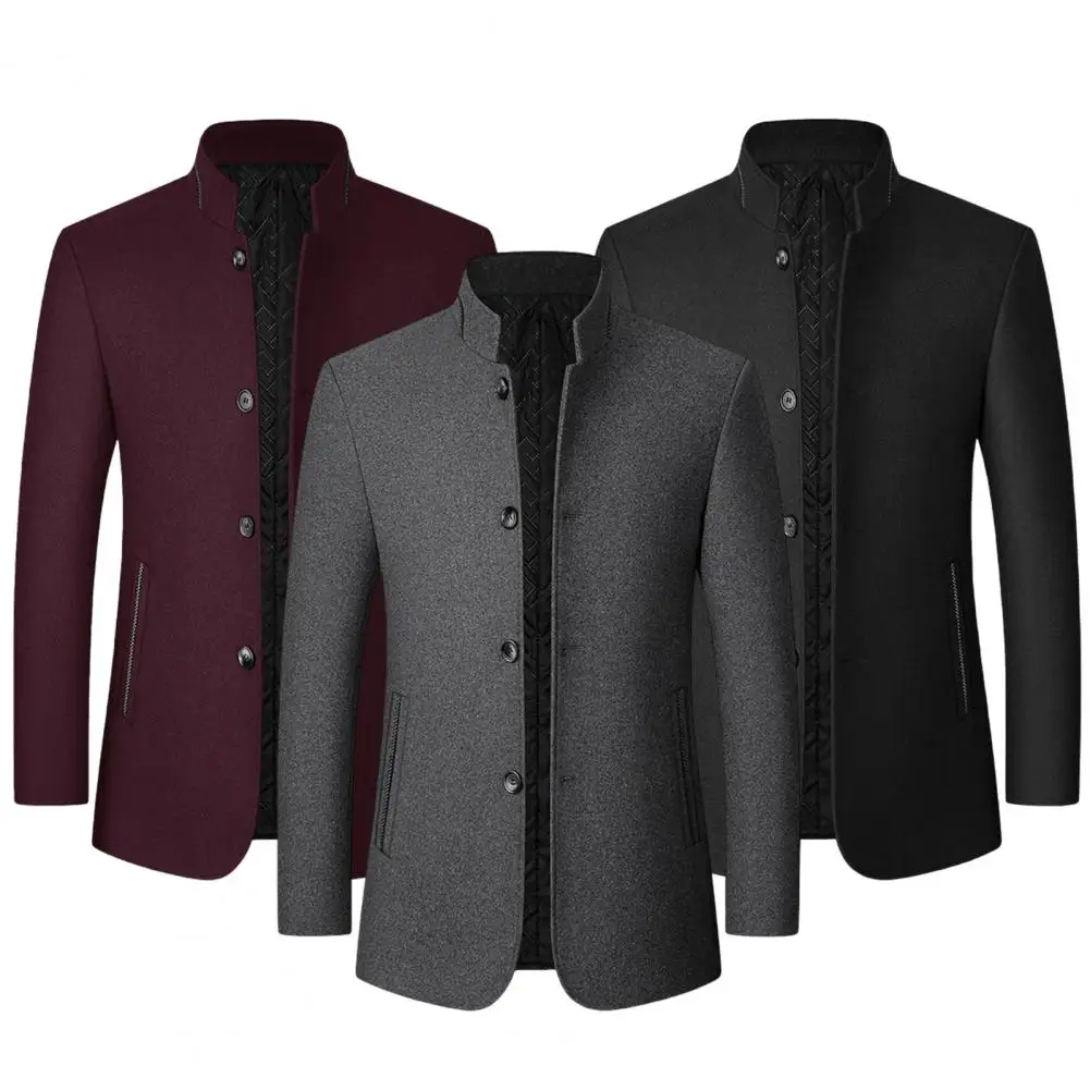 

Ветровка мужская с воротником-стойкой, на пуговицах