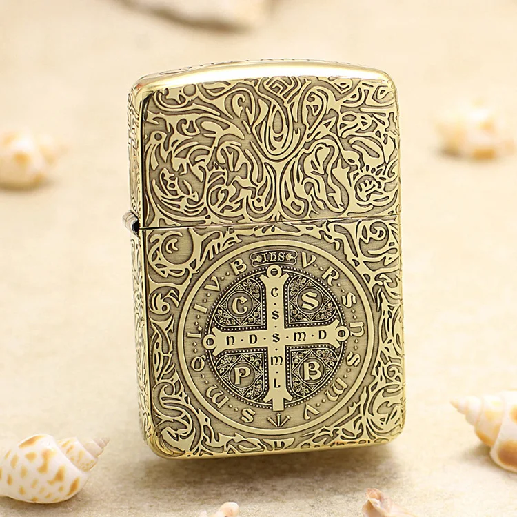 

Настоящий Zippo константинская масляная Зажигалка медная ветрозащитная сигаретная керосиновая зажигалка подарок с кодом против подделки