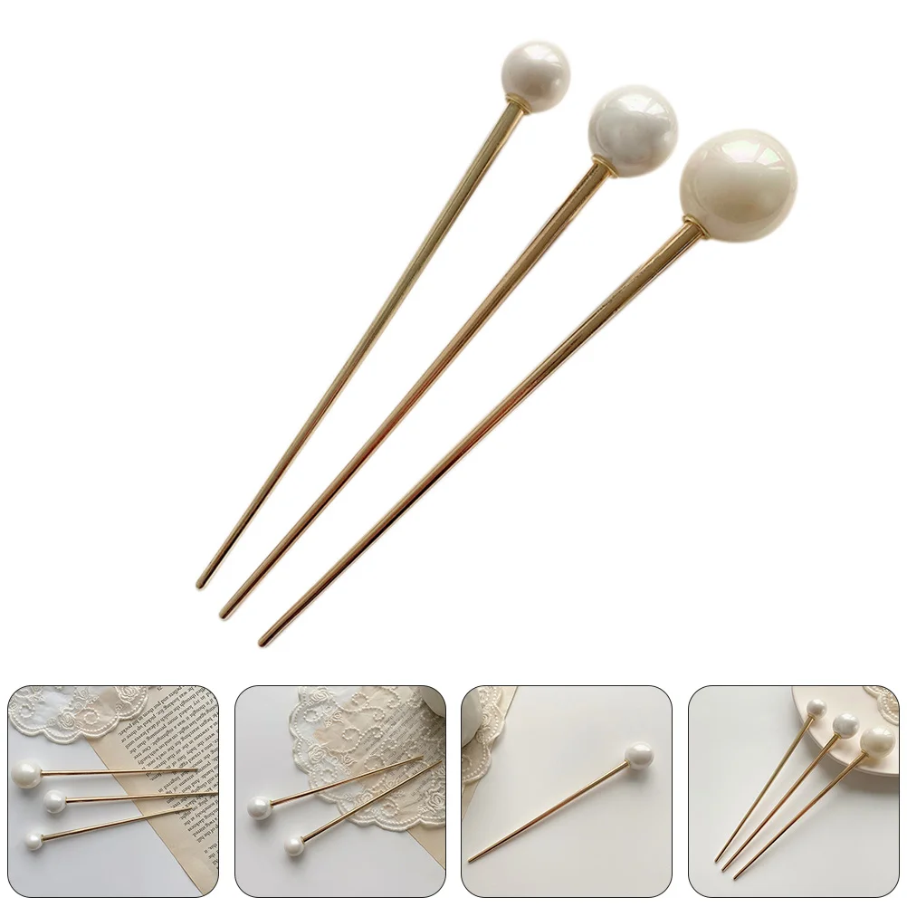 

Chinese Chopsticks Pearl Hairpin WomanHairpin Vintage Hairpins Delicate Exquisite