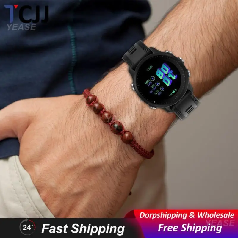 

Ремешок для часов, водонепроницаемый дышащий силиконовый браслет для наручных часов, с защитой от пота, разные цвета, однотонный