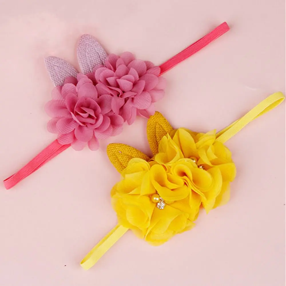 

Cute Kids Easter Girls Rabbit Ears Headwear Turban Rabbit Headband Baby Headband