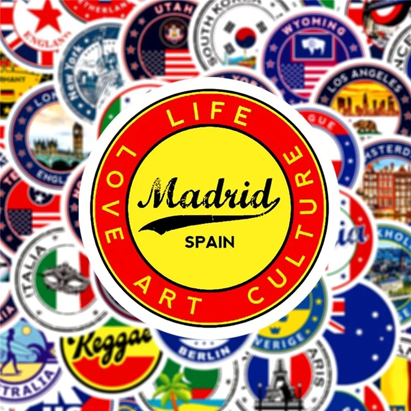 

60 шт., наклейки в виде флага